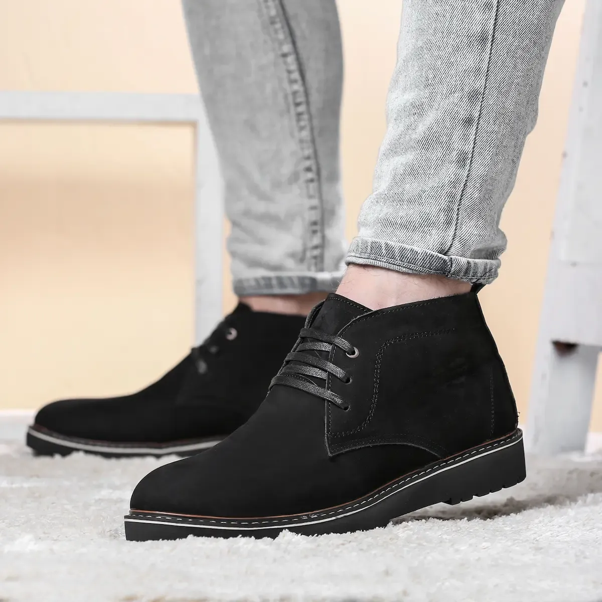 حذاء هاف بوت ميلانو شمواه طبيعي Milano Halfboot