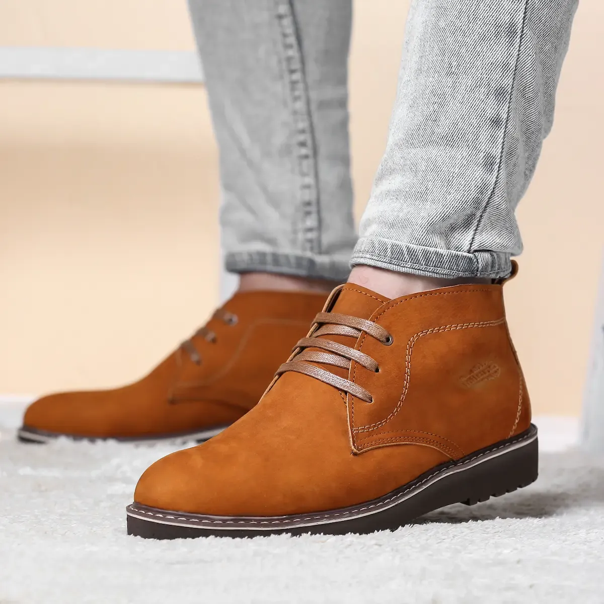 حذاء هاف بوت ميلانو شمواه طبيعي Milano Halfboot