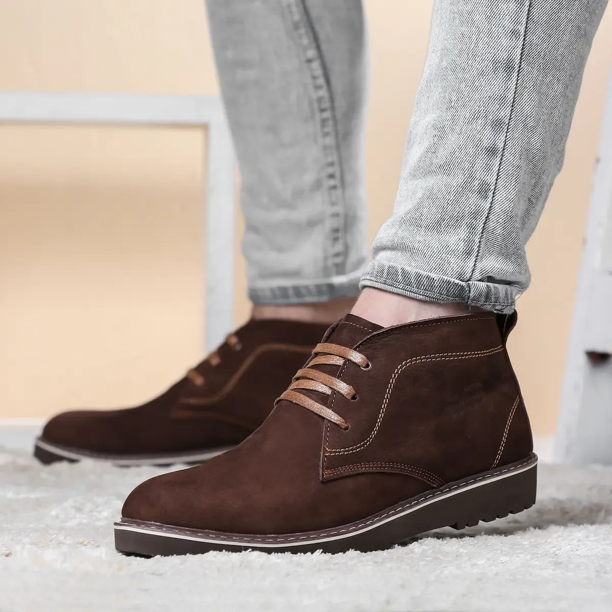 حذاء هاف بوت ميلانو شمواه طبيعي Milano Halfboot