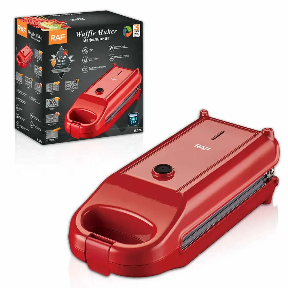وافل ميكر RAF 5 في 1 – 700 وات | جهاز متعدد الاستخدامات