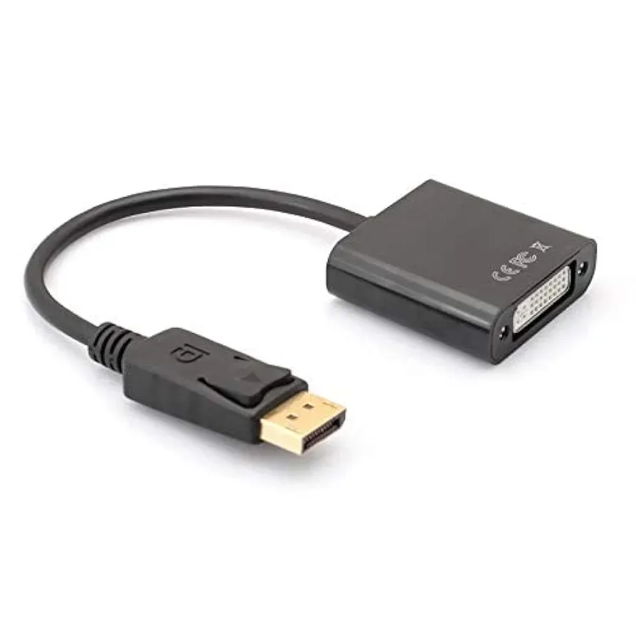  Active DisplayPort 1.2 to DVI-D Single Link Converter Adapter - Eyefinity Compatible, Multiple Screens Supported for Gaming, Up to 1080p & 1920x1200 @60Hz DPDVIA