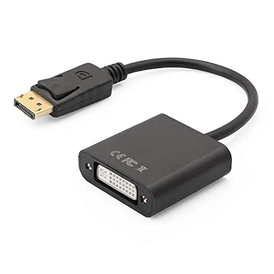  Active DisplayPort 1.2 to DVI-D Single Link Converter Adapter - Eyefinity Compatible, Multiple Screens Supported for Gaming, Up to 1080p & 1920x1200 @60Hz DPDVIA