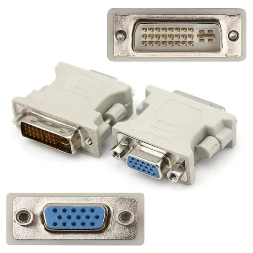 محول DVi ذكر بعدد دبابيس 24+5 إلى VGA أنثي بعدد دبابيس 15، محول الفيديو DVI X ذكر إلى X Vga أنثى، متعدد الألوان