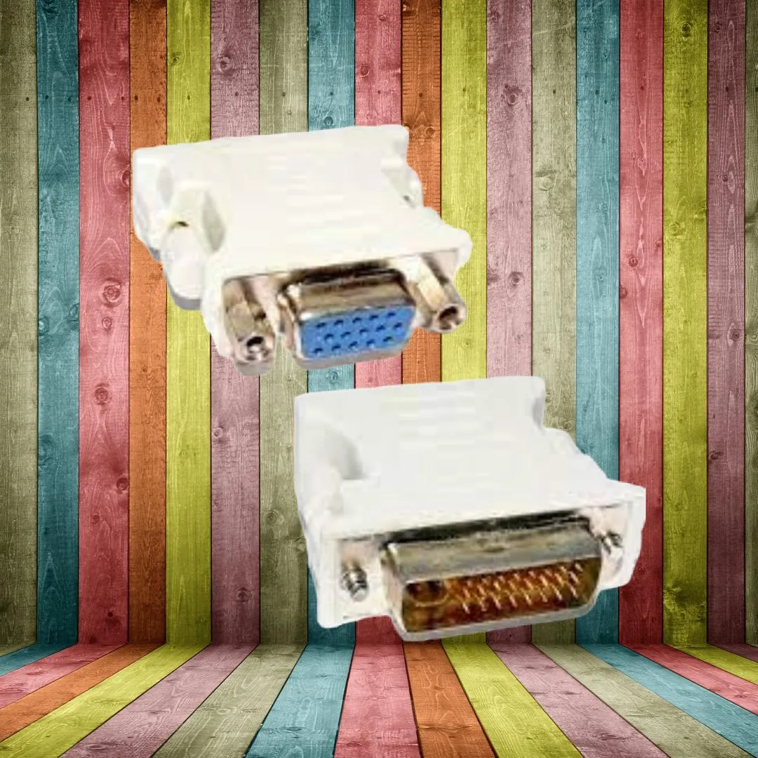 محول DVi ذكر بعدد دبابيس 24+5 إلى VGA أنثي بعدد دبابيس 15، محول الفيديو DVI X ذكر إلى X Vga أنثى، متعدد الألوان
