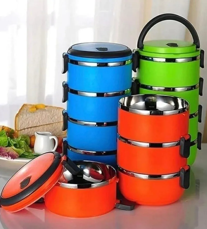 لانش بوكس حافظ للحرارة – 4 أدوار استانلس ستيل