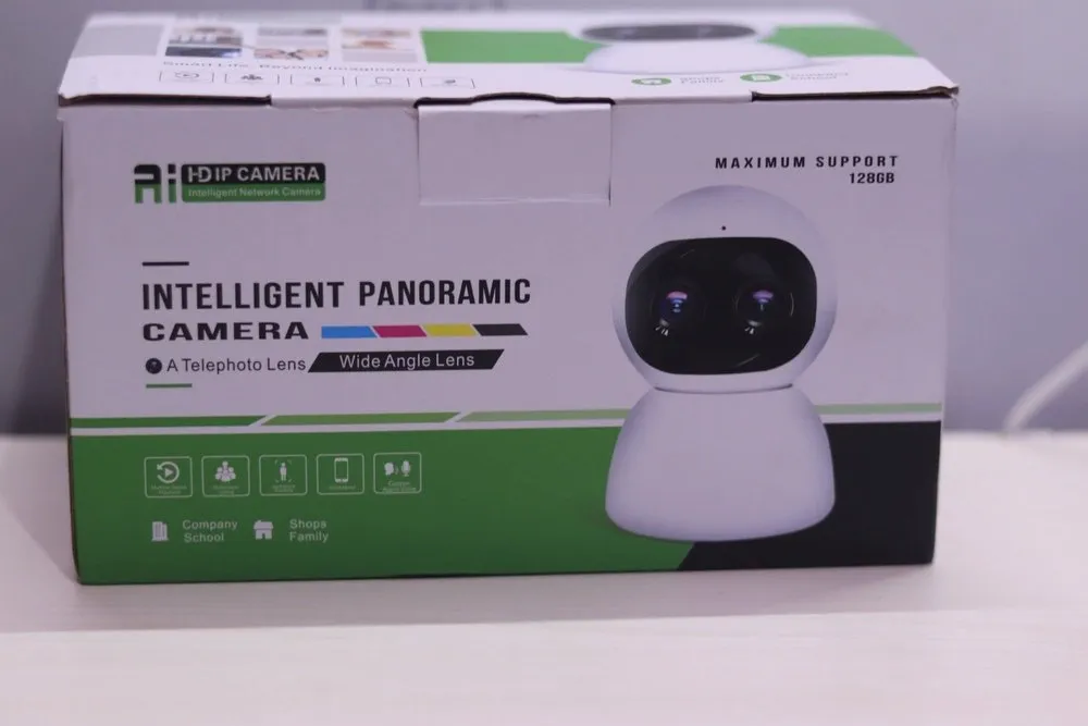 كاميرا مراقبة ذكية بانورامية 1080P مع تكبير 10x وتحكم 360°