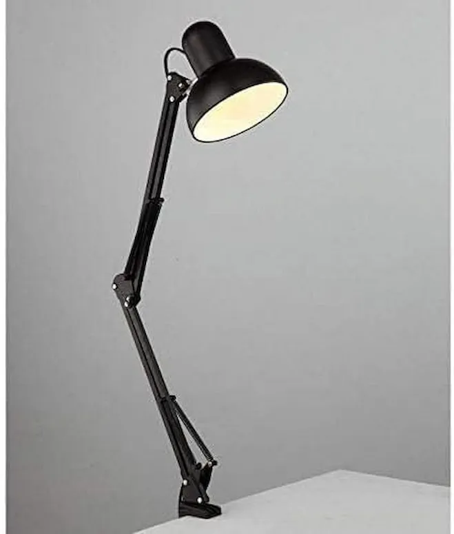 أباجورة مكتب للمذاكرة والقراءة – أسود