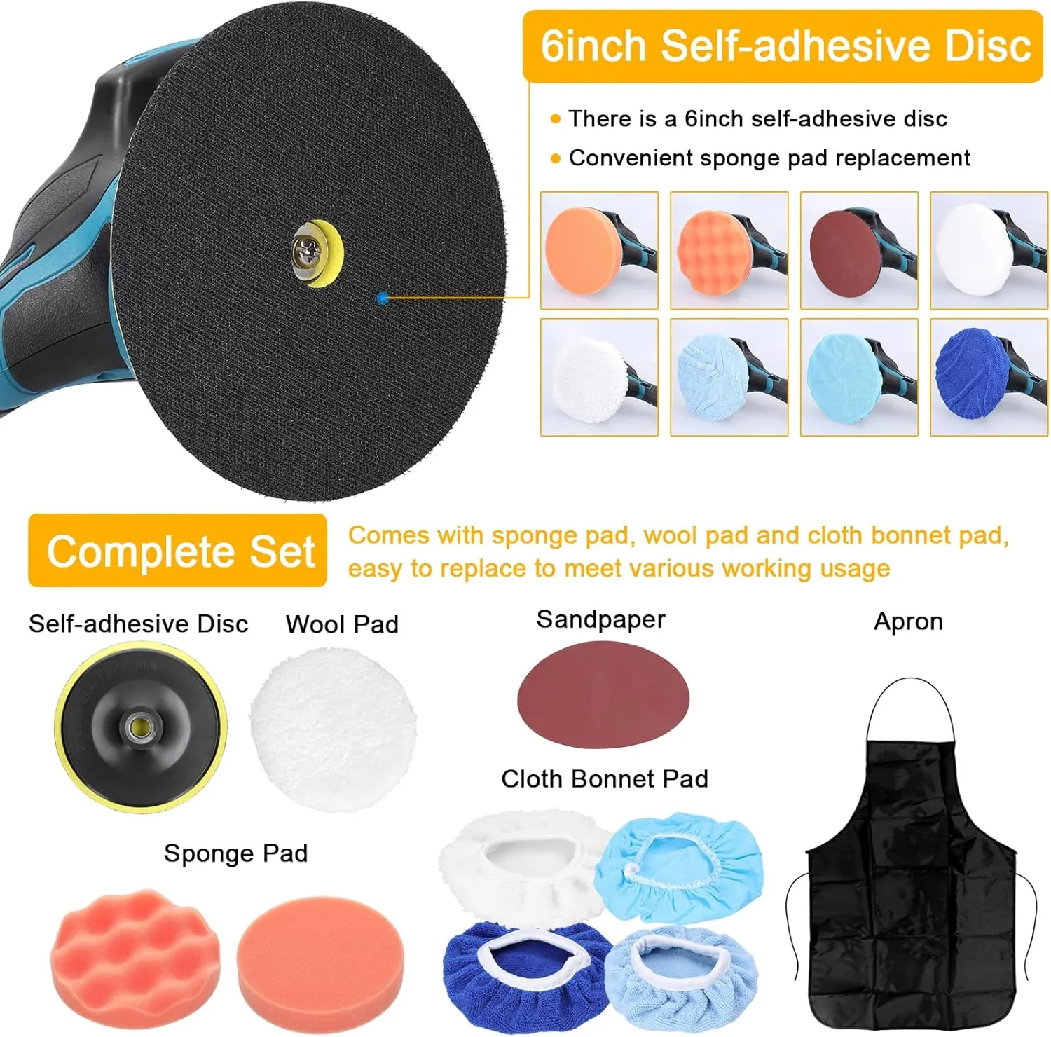 جهاز تلميع السيارات اللاسلكي