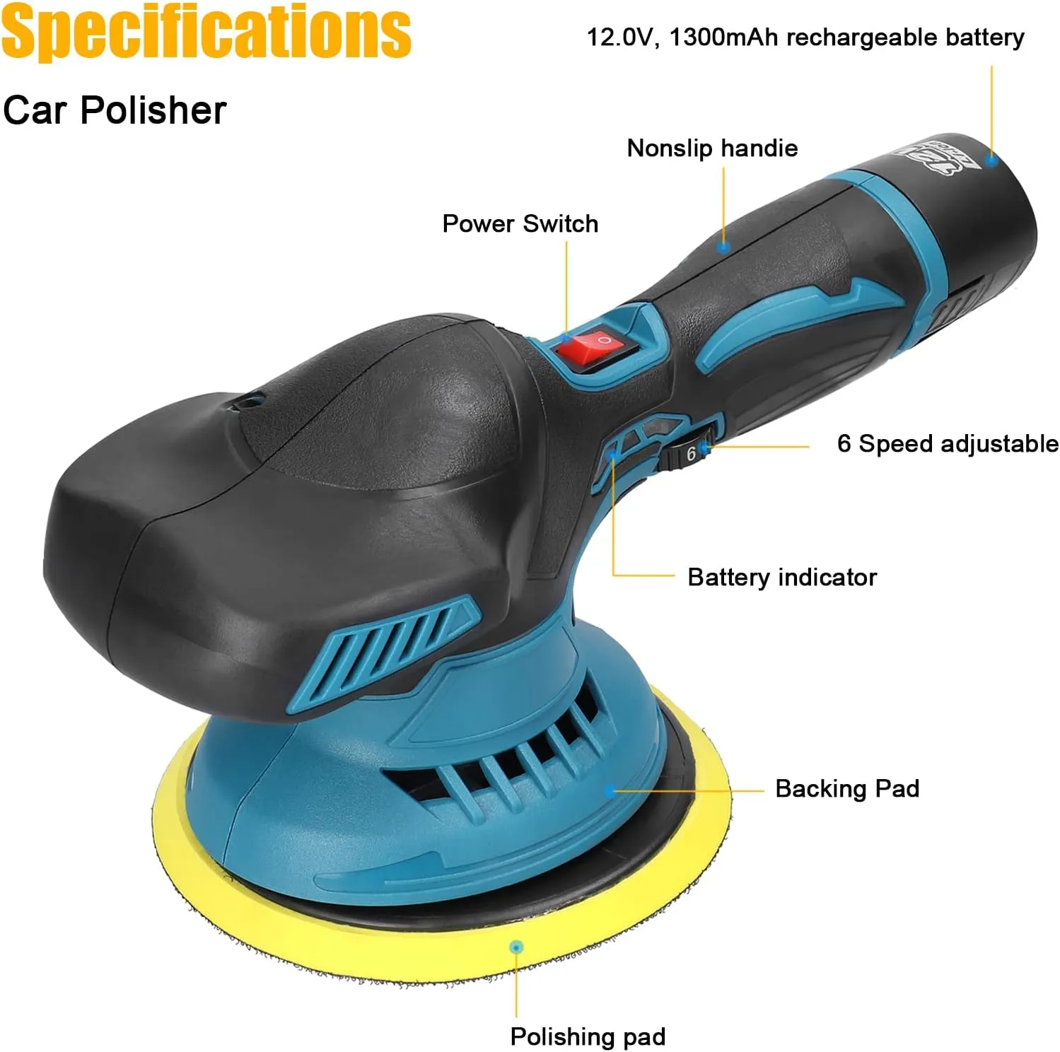 جهاز تلميع السيارات اللاسلكي