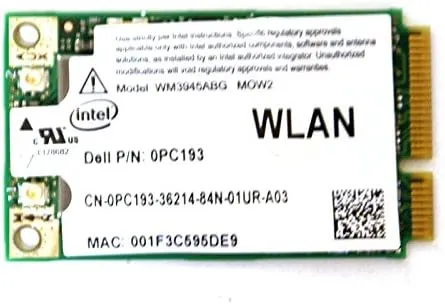 WiFi Wireless Card for Gotor Dell Intel Anatel PC193 WM3945ABG MOW2 PCI-E 54Mbps 802.11 A/b/g WiFi Wlan inalámbrico portátil Network cartón For Inspiron: 640 M, 1501, 1520, 1525, 