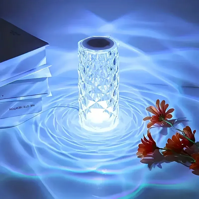 اباجورة كريستال تاتش بالريموت