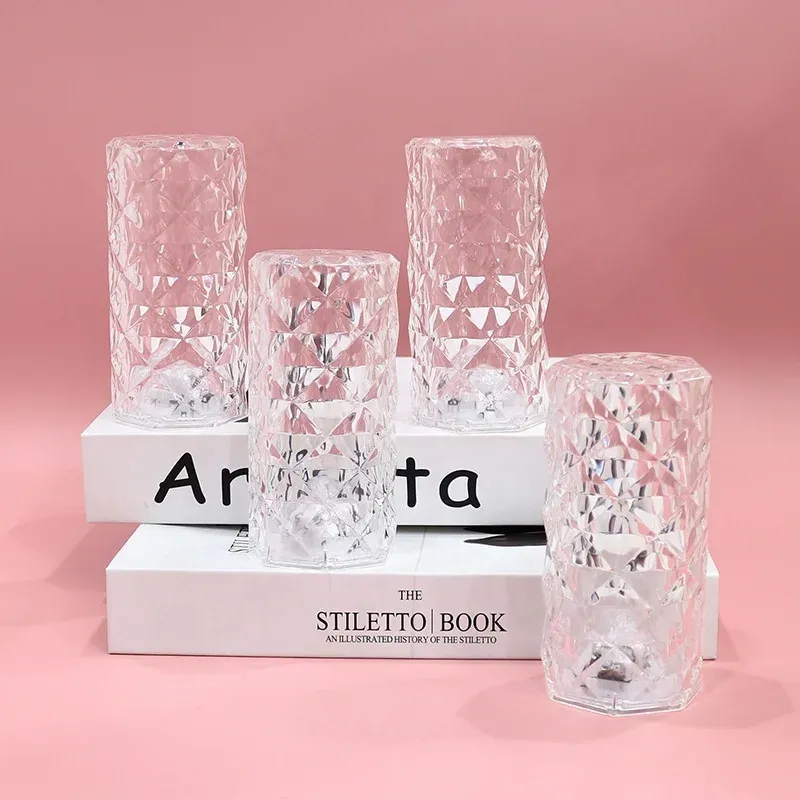 اباجورة كريستال تاتش بالريموت