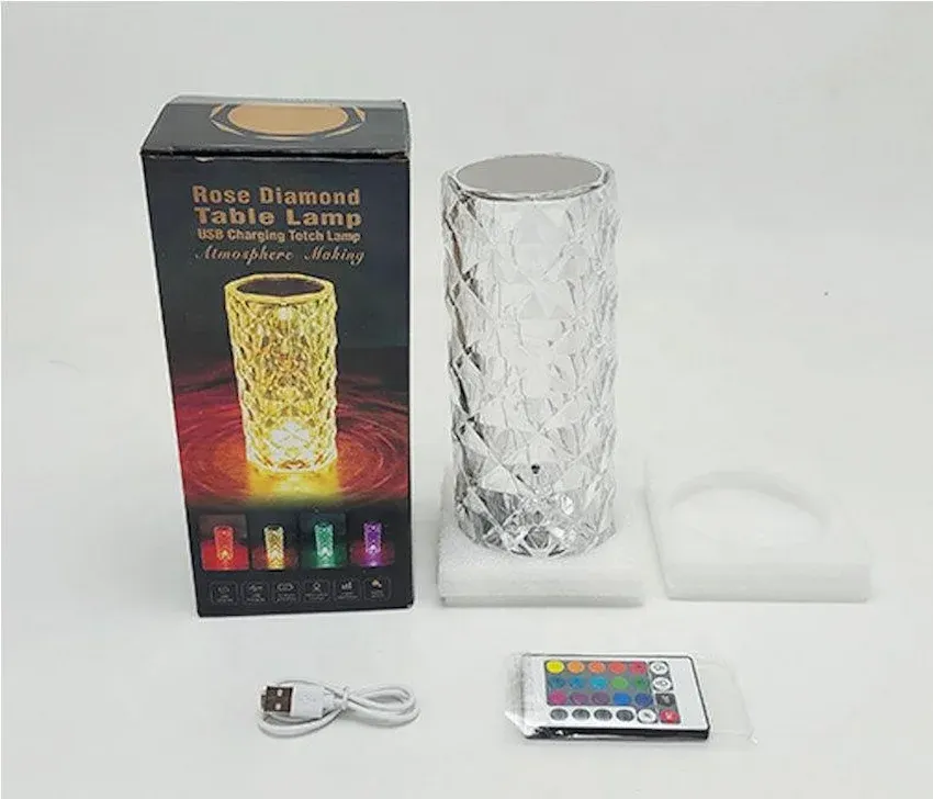 اباجورة كريستال تاتش بالريموت