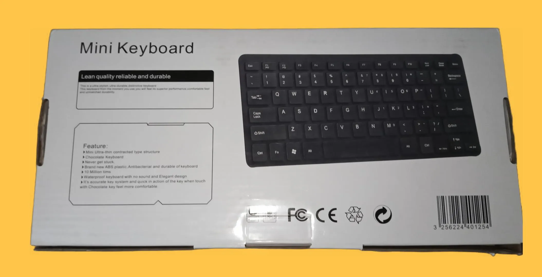 Mini Keyboard Usb K-1000 Black / White