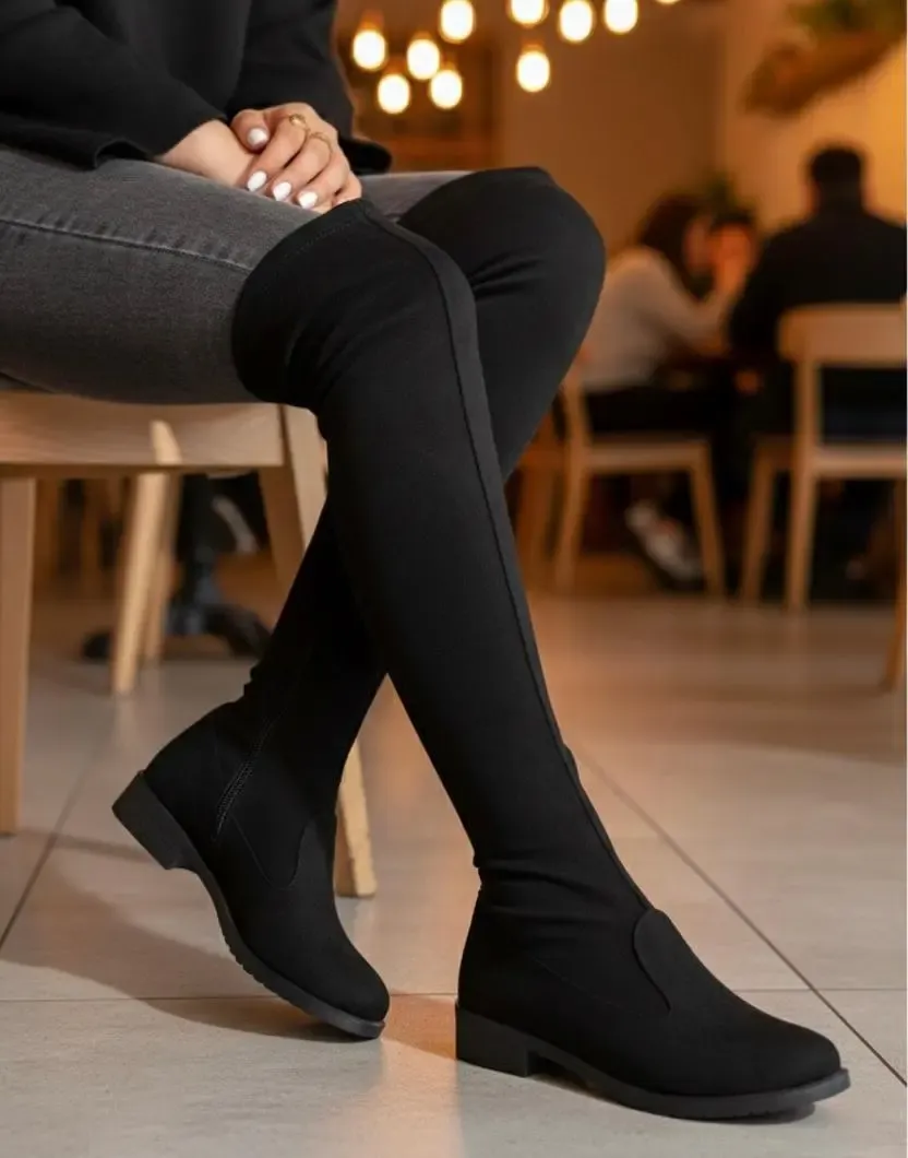 بوت طويل استريتش D10 Diijaa – شمواه ليكرا مستورد