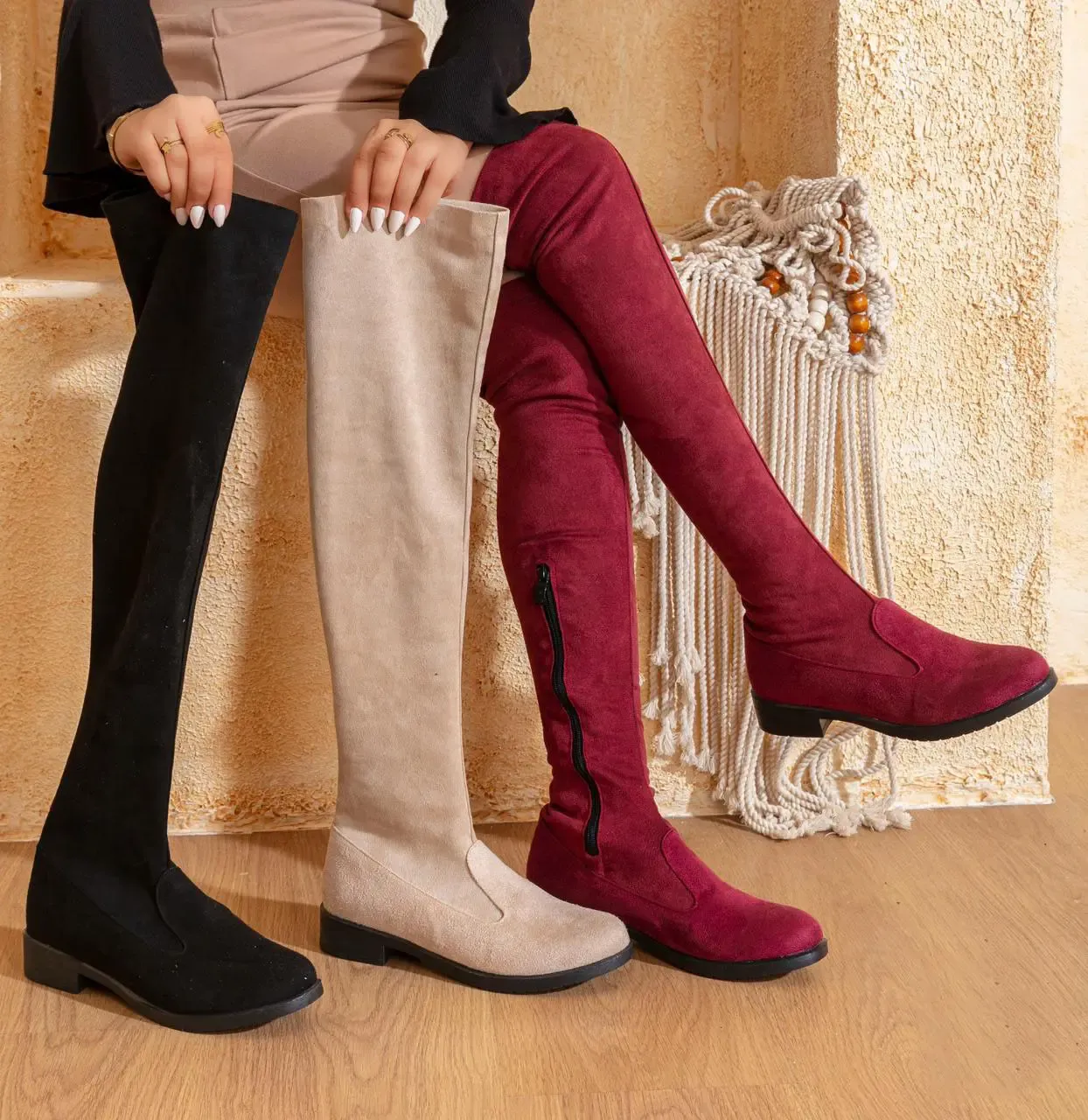 بوت طويل استريتش D10 Diijaa – شمواه ليكرا مستورد