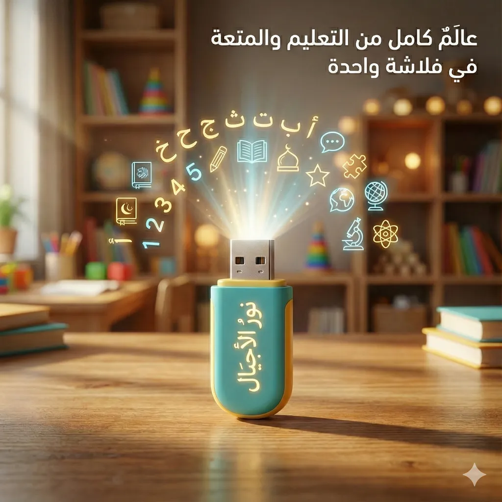 فلاشة التأسيس الشامل في القراءة والكتابة والمعرفة