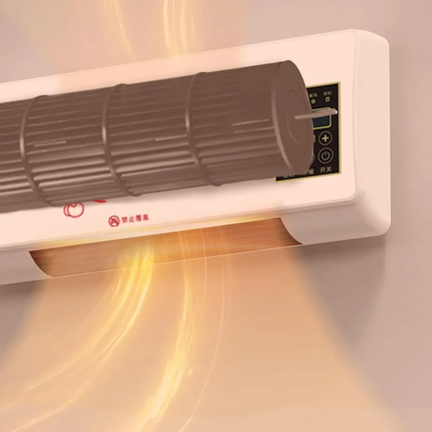 ستارة هواء ودفاية جداري 2 في 1 | تبريد وتدفئة PTC 1400 وات