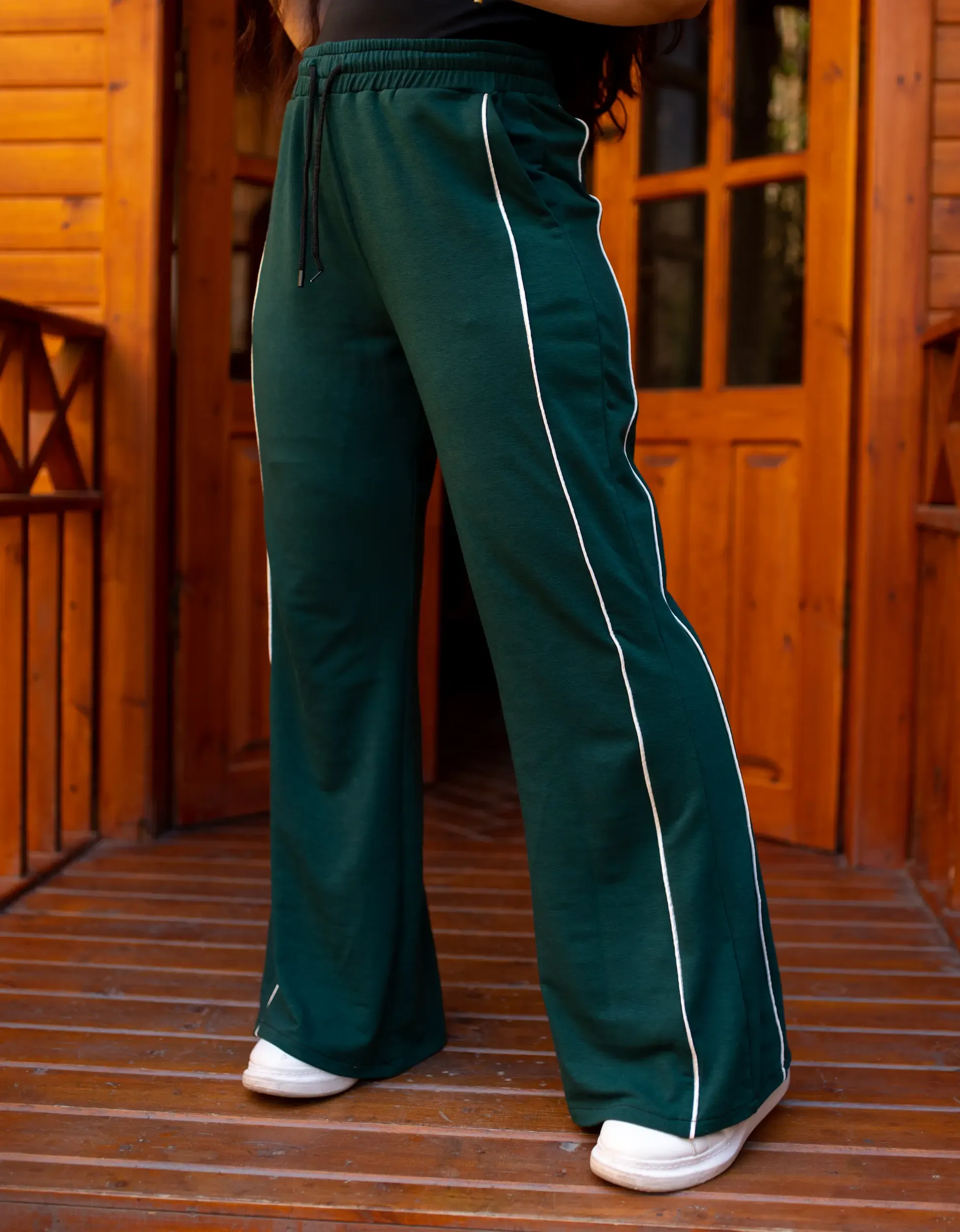 بنطلون حريمي ميلتون وايد ليج قطن مريح