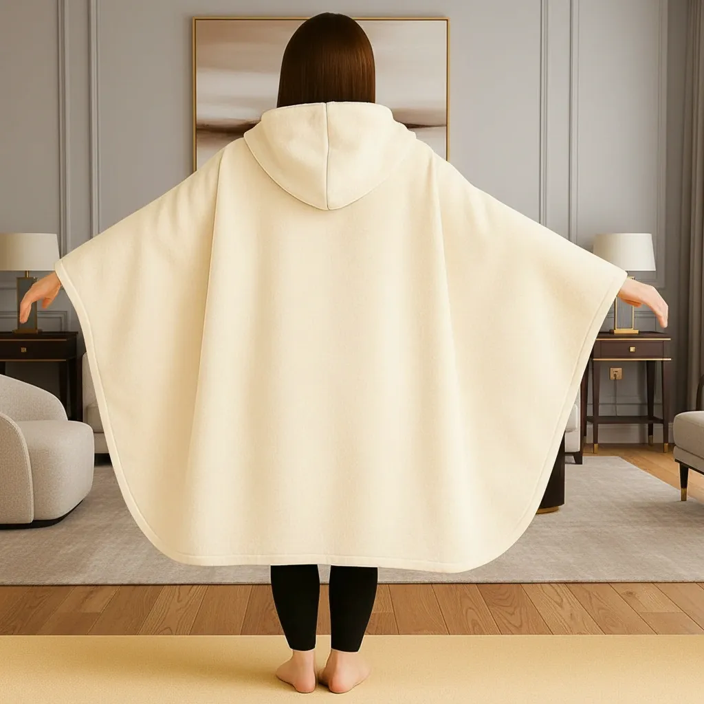 بطانية قابلة للارتداء أوف وايت مخملية