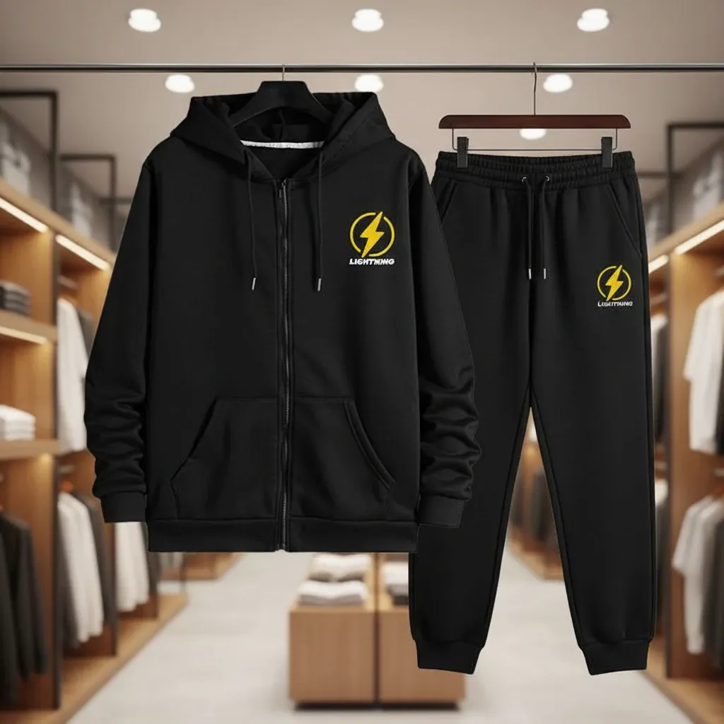 ترنج برق رجالي قطعتين ميلتون مقاوم للوبرة - مقاسات كبيرة