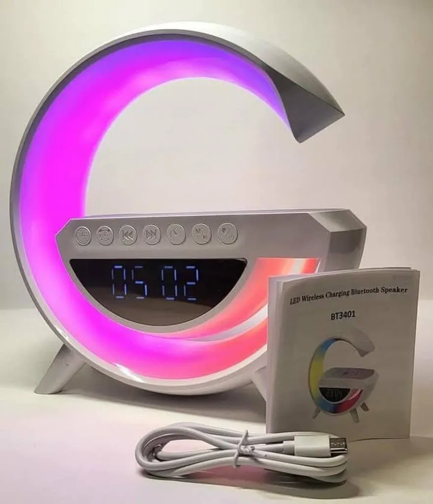 أباجورة RGB سماعة وايرلس LED | إضاءة مودرن 6 أوضاع + صوت قوي ونقي + شحن Type-C