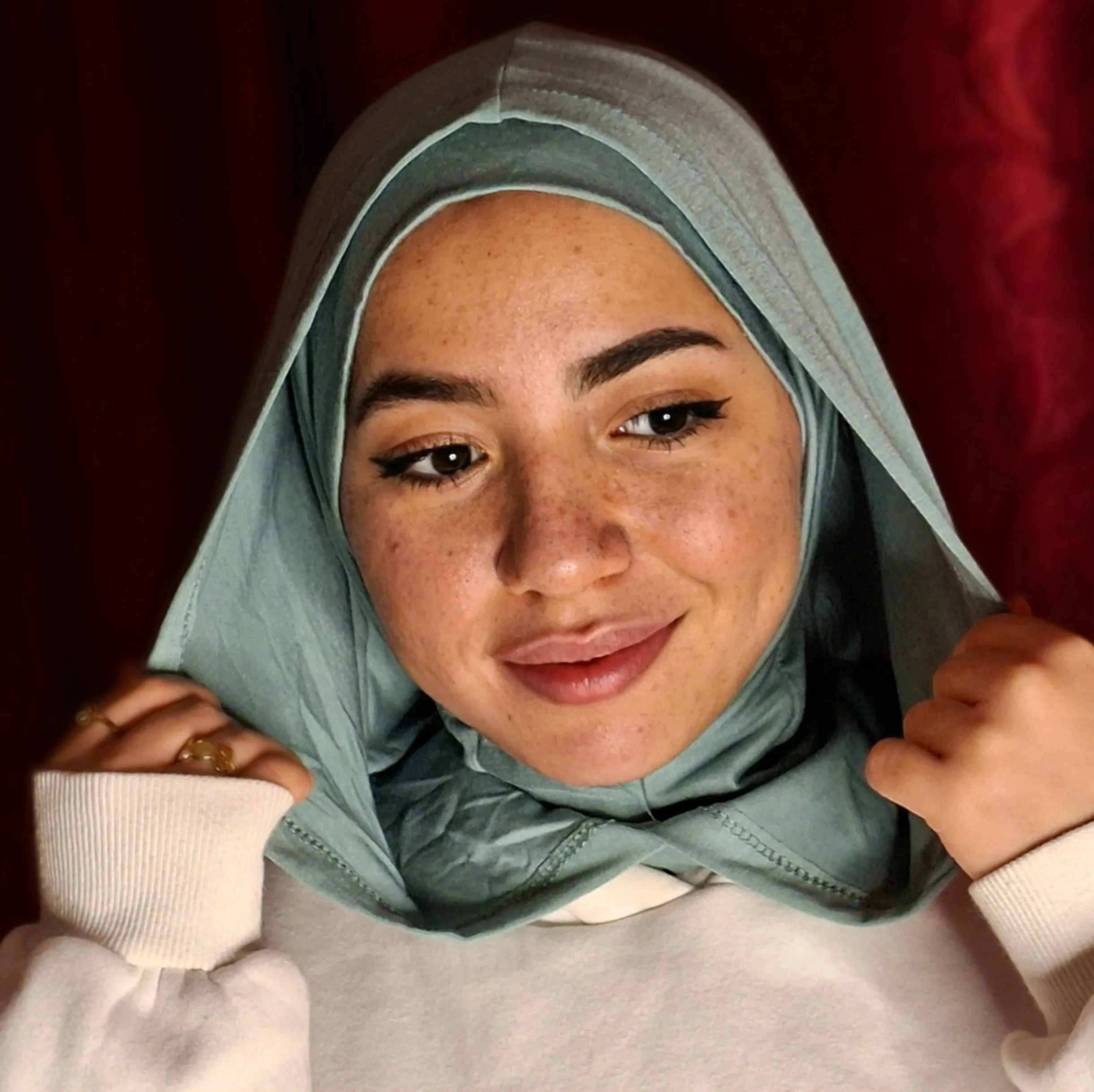 هودي حجاب - hoodie hijab ( جرين مينت )