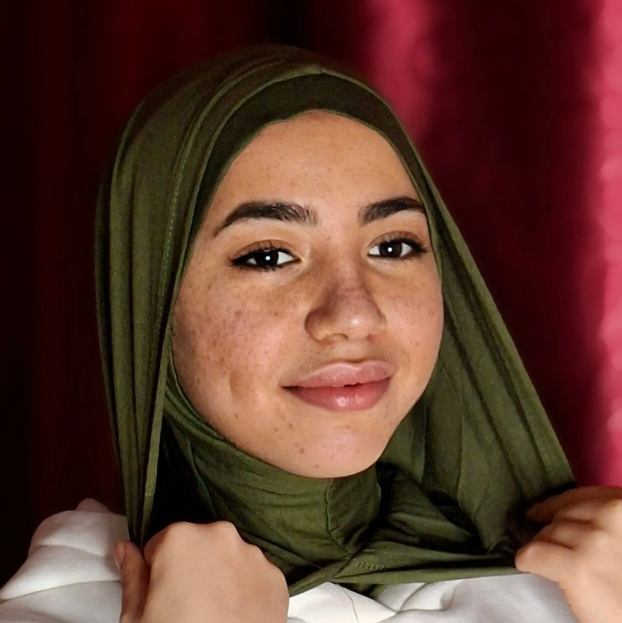 هودي حجاب - hoodie hijab ( زيتي )