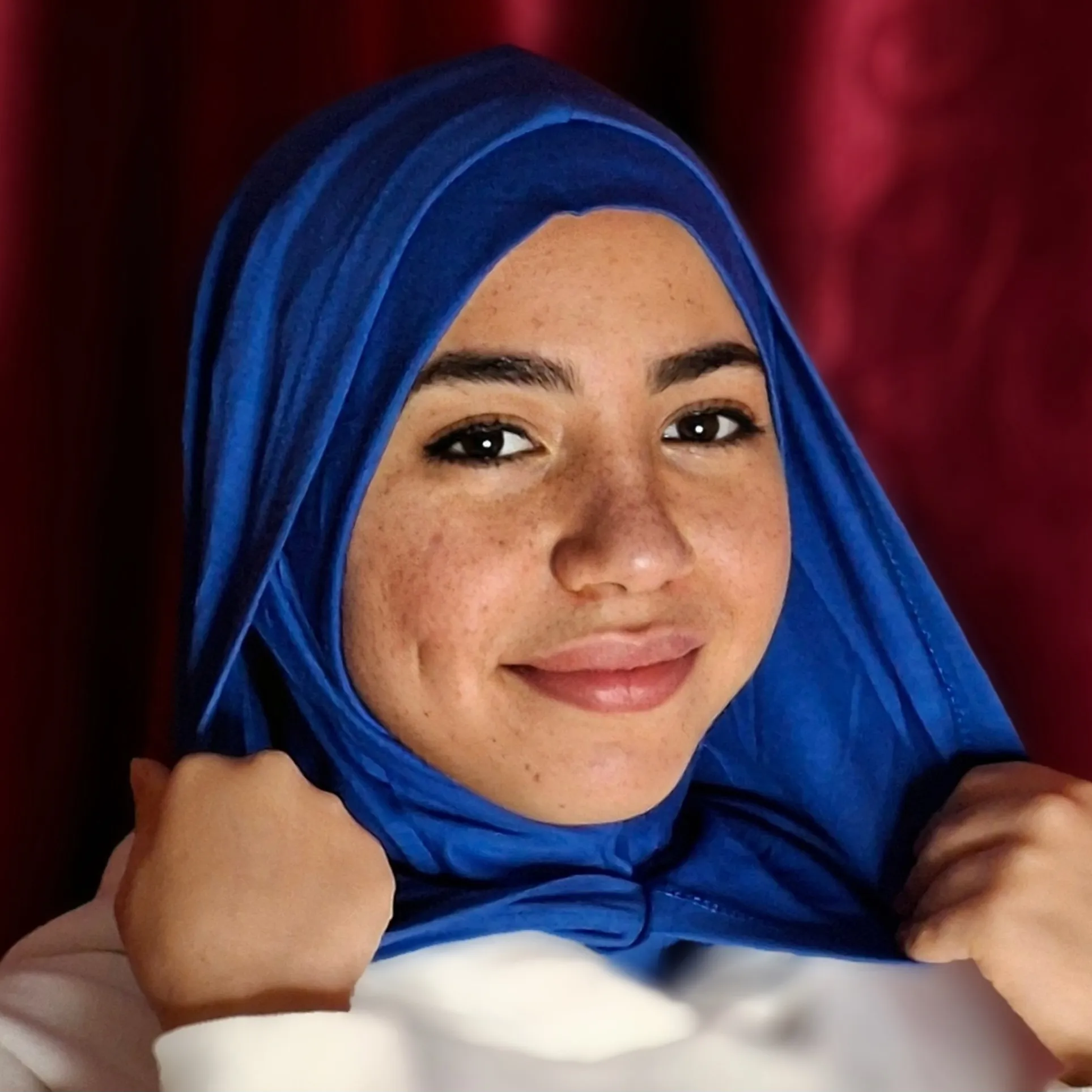 هودي حجاب - hoodie hijab ( ازرق ) 