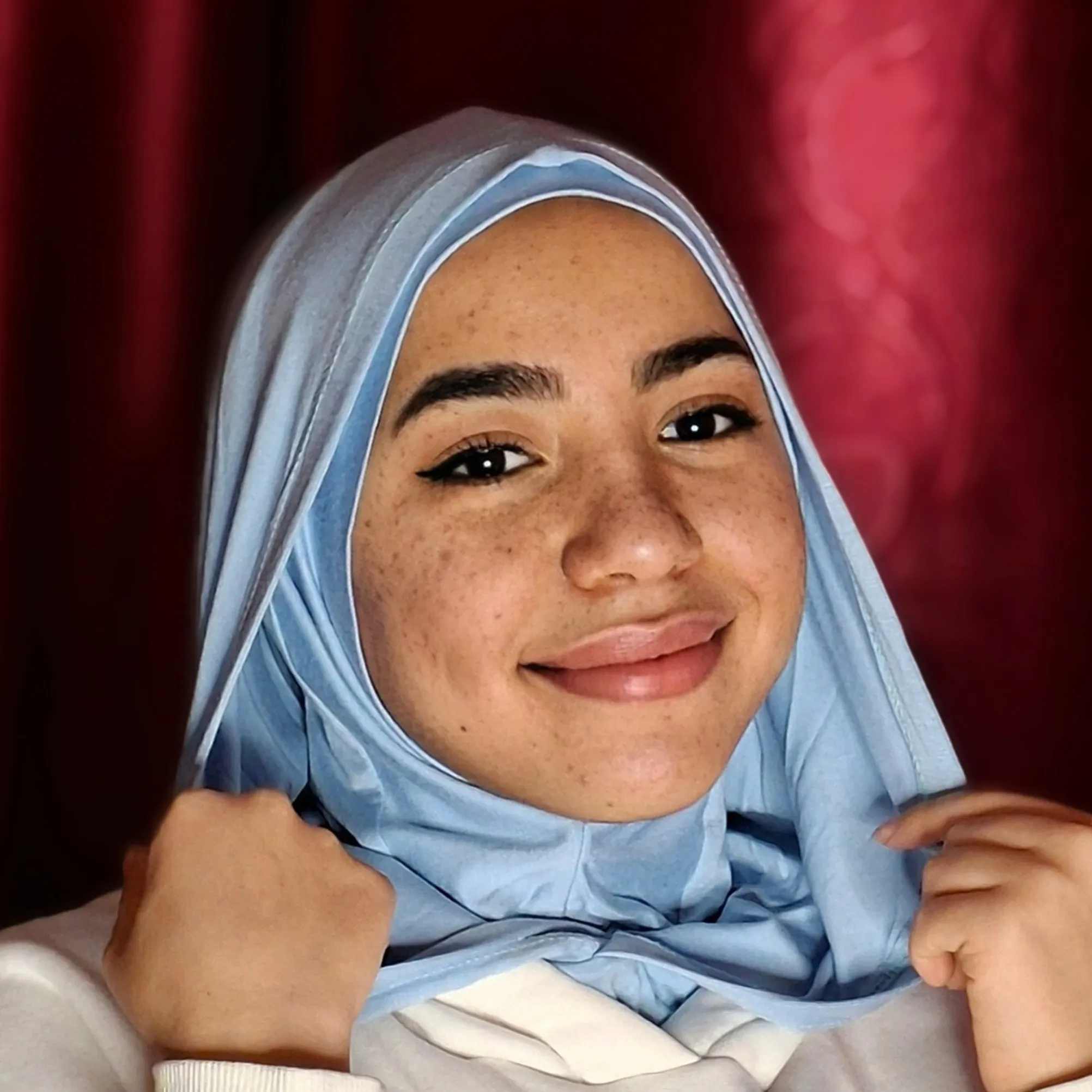 هودي حجاب - hoodie hijab ( بيبي بلو )