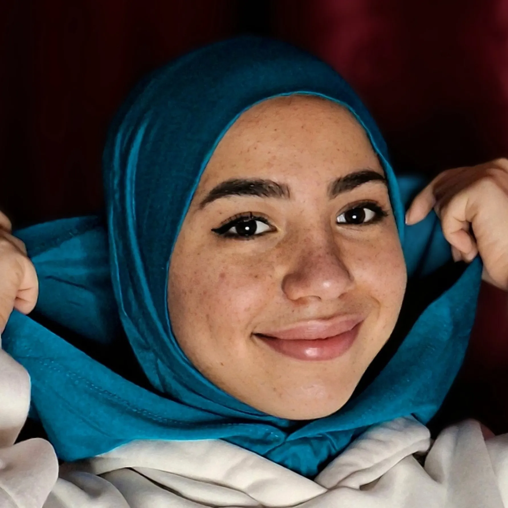 هودي حجاب - hoodie hijab ( تركواز )