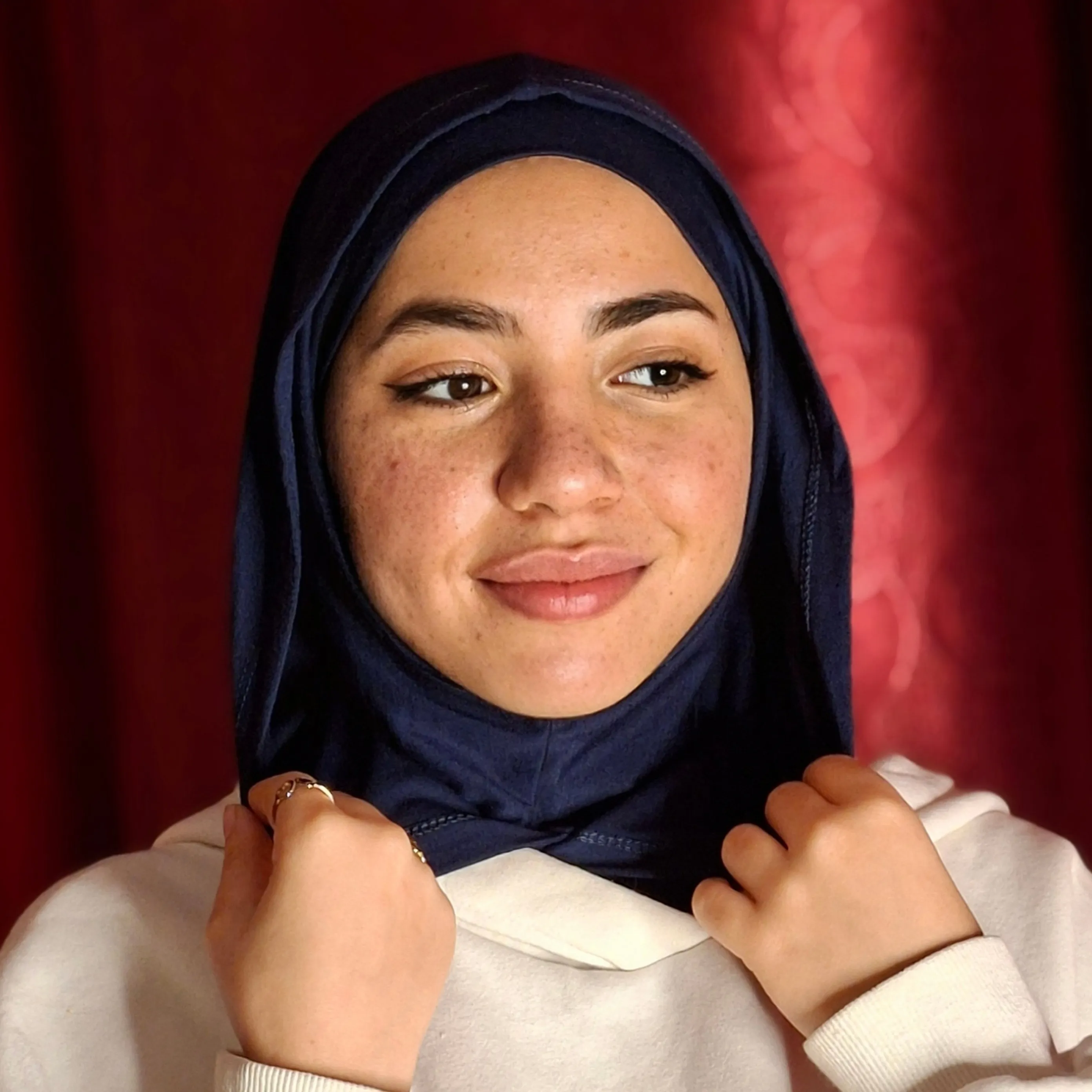 هودي حجاب - hoodie hijab ( كحلي ) 