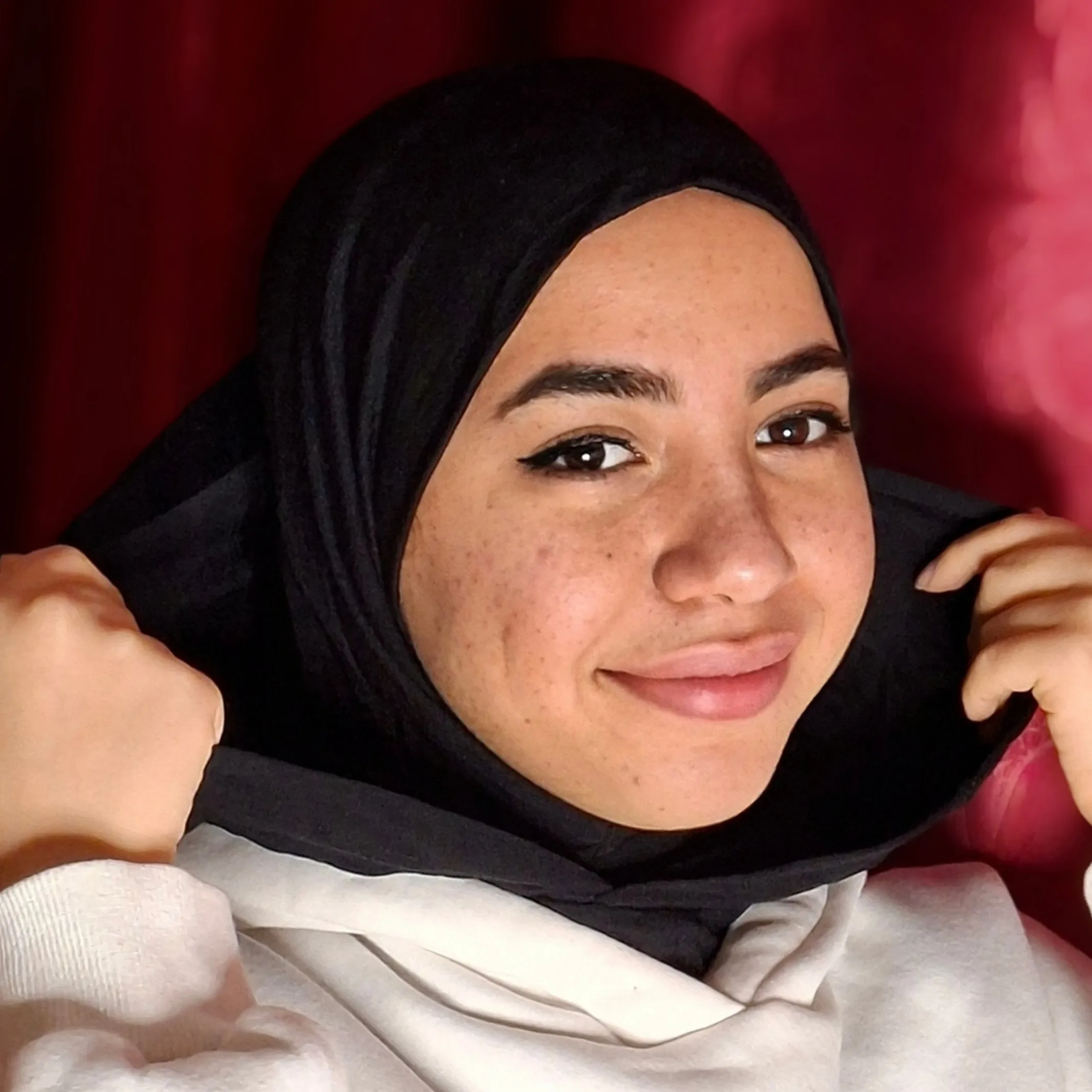  هودي حجاب | hoodie hijab ( اسود )