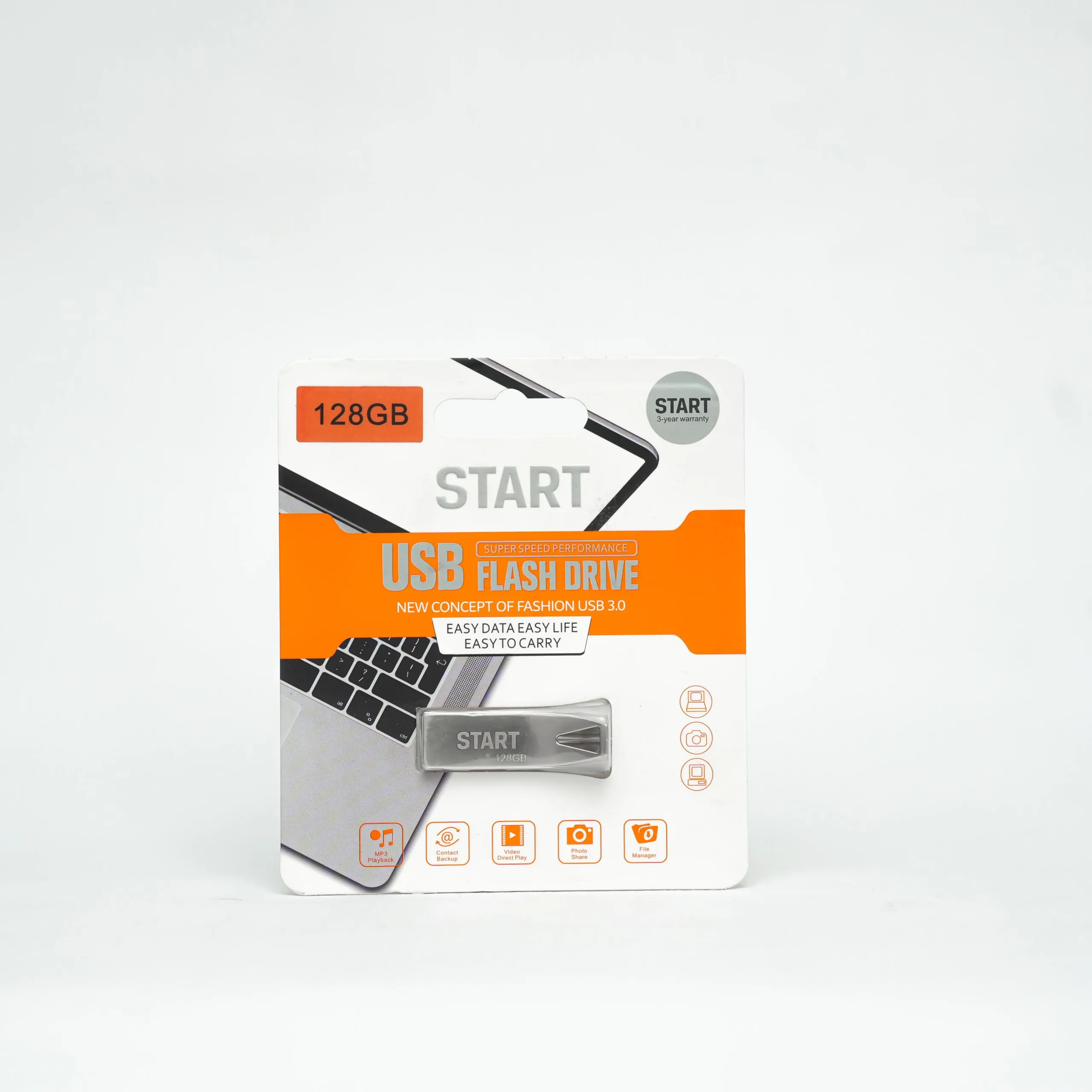  فلاشه START سعه 128GB|فضي|START FLASH MEMORY|128GB