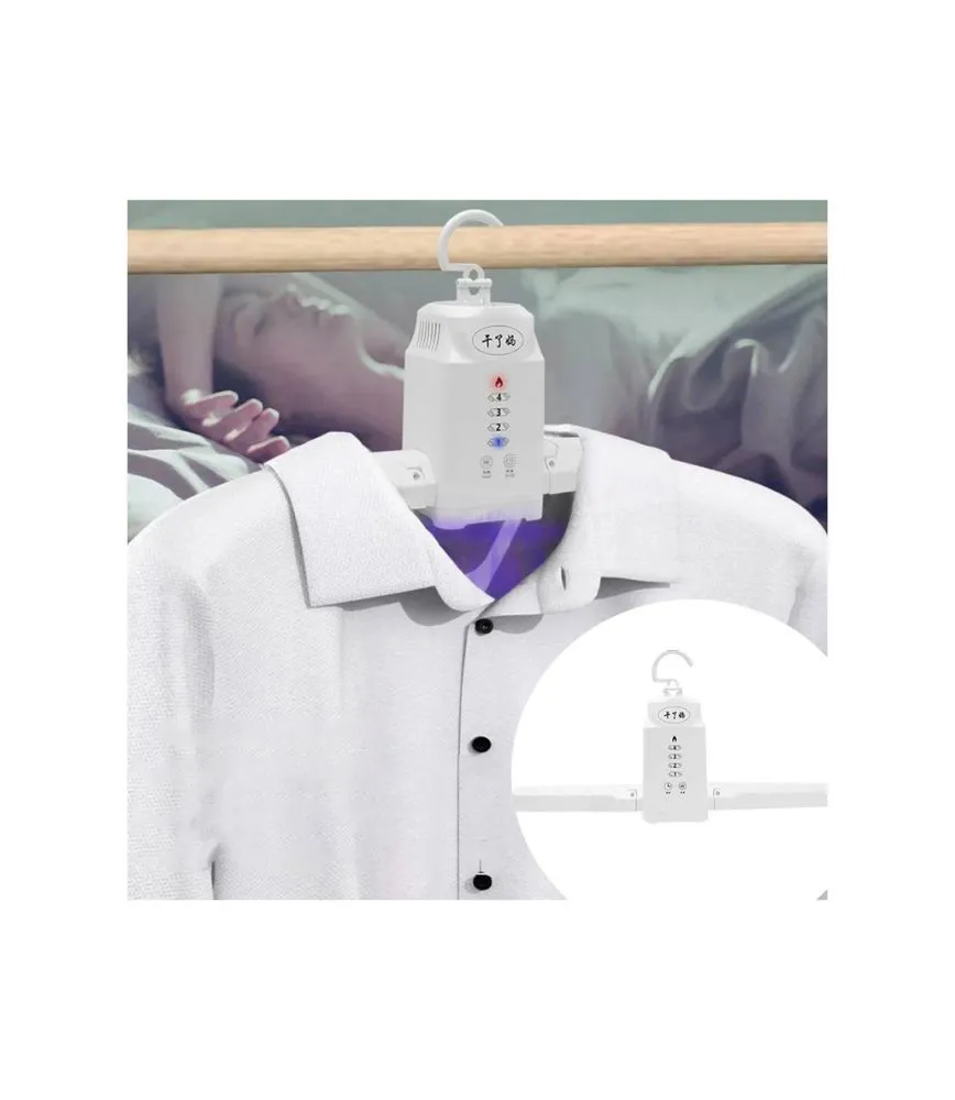 شماعة تجفيف الملابس الكهربائية القابلة للطي المحمولة