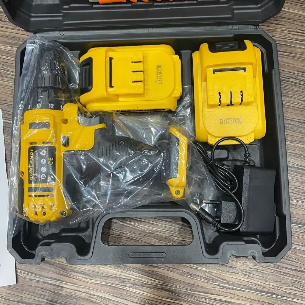 شنيور لاسلكي DUNLANDI ببطاريتين 24 فولت – 33 قطعة