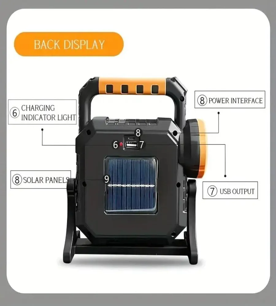 شنطة عدة بكشاف LED قوي – طقم أدوات متكامل للطوارئ والرحلات