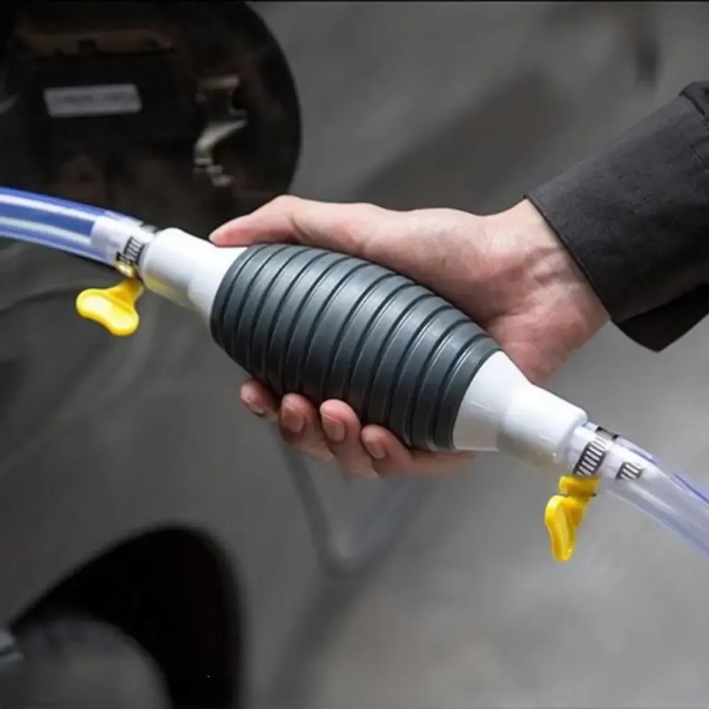 مضخة نقل السوائل والوقود اليدوية خرطوم PVC بدون كهرباء