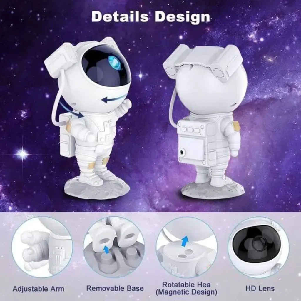 بروجيكتور رائد الفضاء Galaxy Projector إضاءة نجوم ثلاثية الأبعاد
