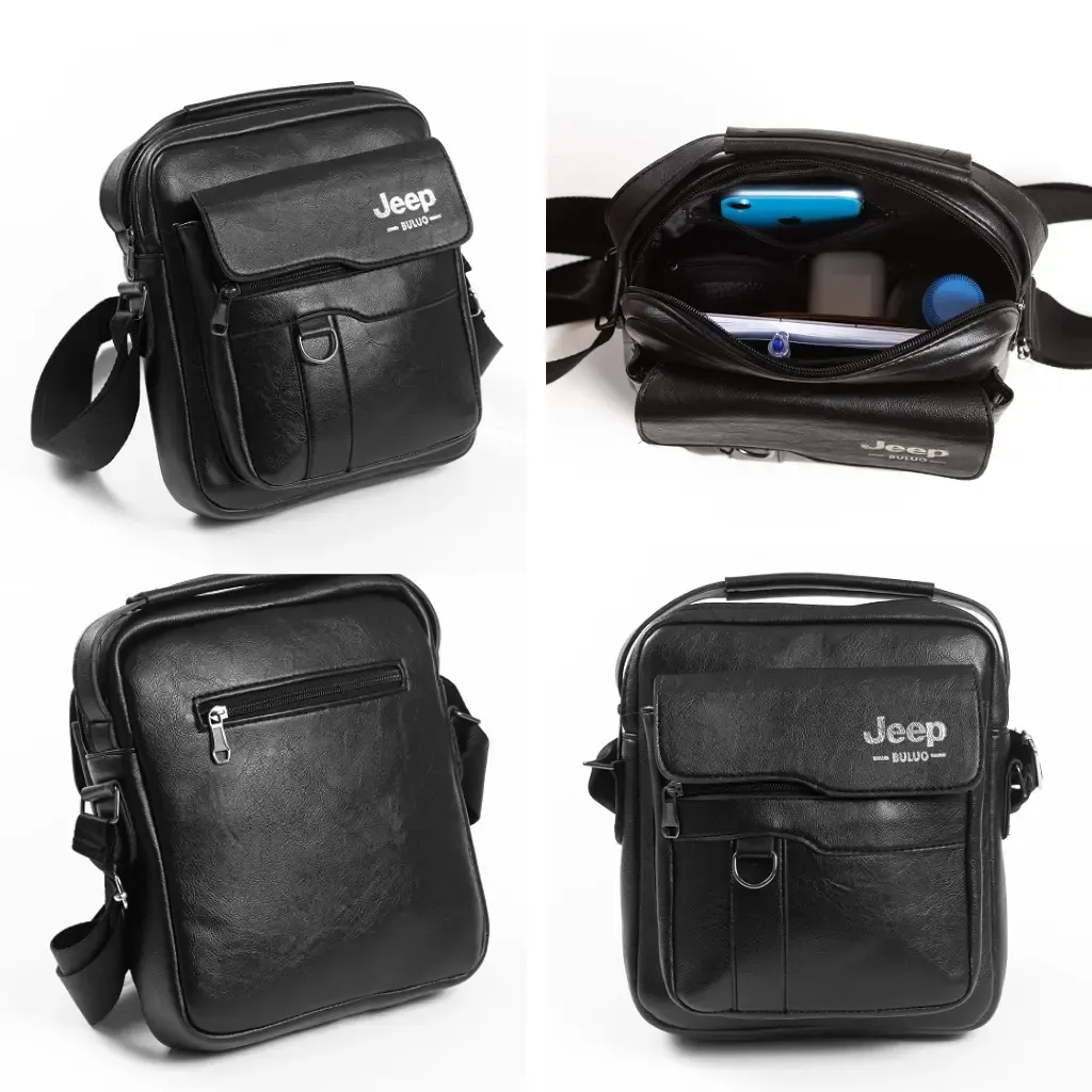 شنطة كروس جيب رجالي جلد مستورد Jeep Cross Bag