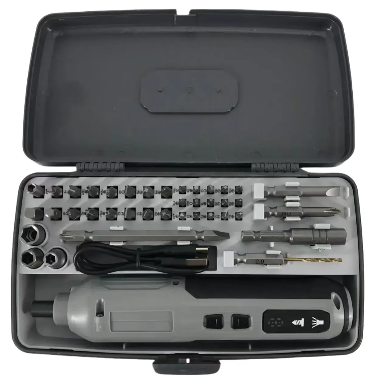 طقم مفك كهربائي متعدد الوظائف 41 قطعة قابل للشحن