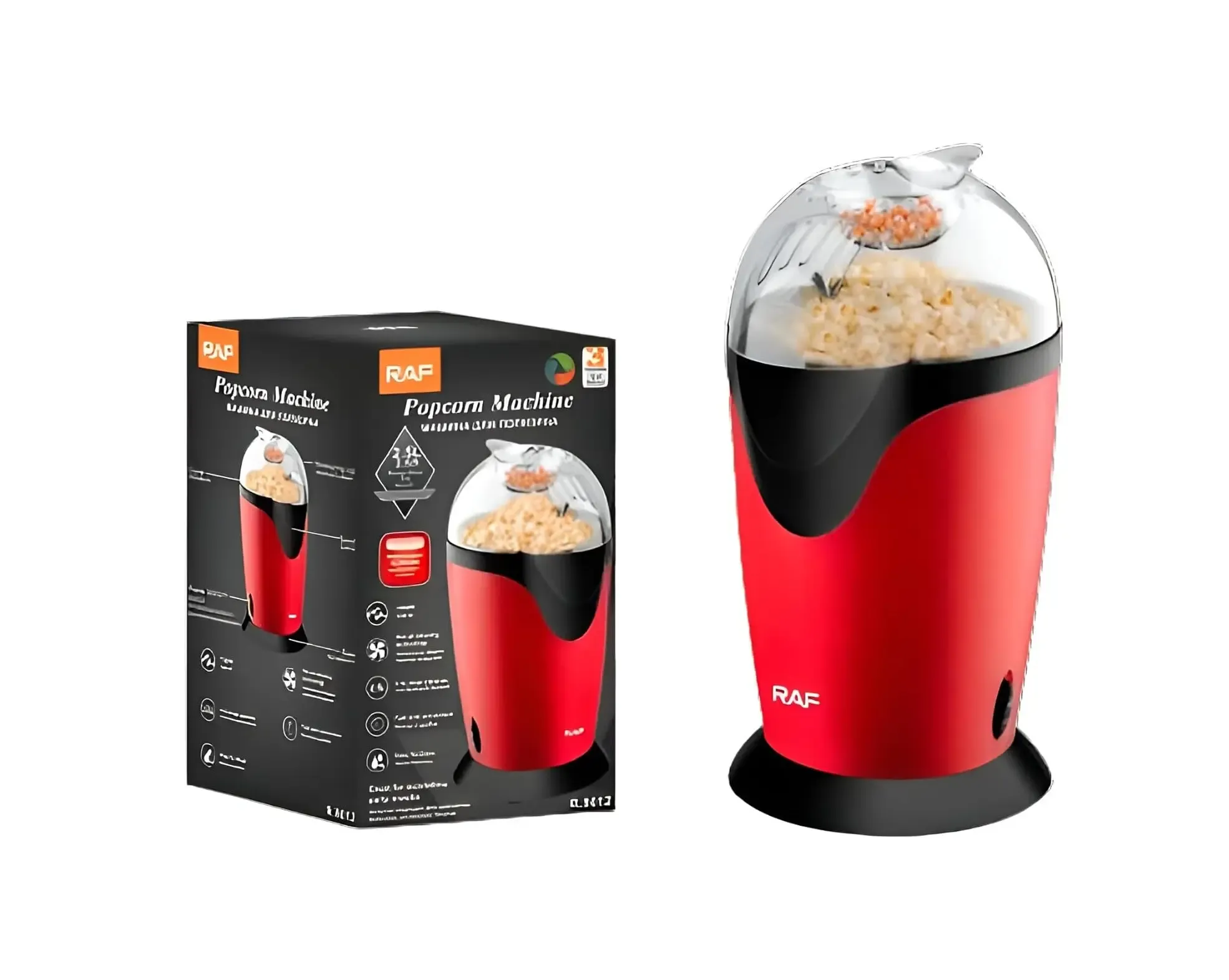 ماكينة فشار كهربائية بدون زيت Healthy Popcorn | 1200 وات سريعة